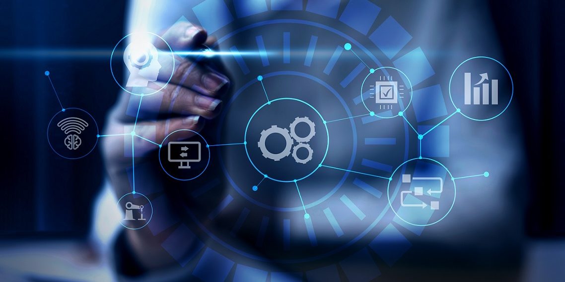 Man using hologram touchscreen illustrates blog "Best Practices for Implementing a Background Check Policy in Your Workplace"